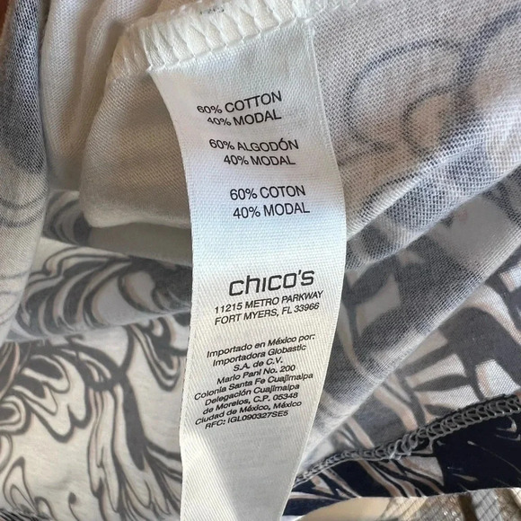 Zenenergy by Chicos Long Sleeve Top - Size Large (2) Modest Casual Boho - Picture 3 of 4